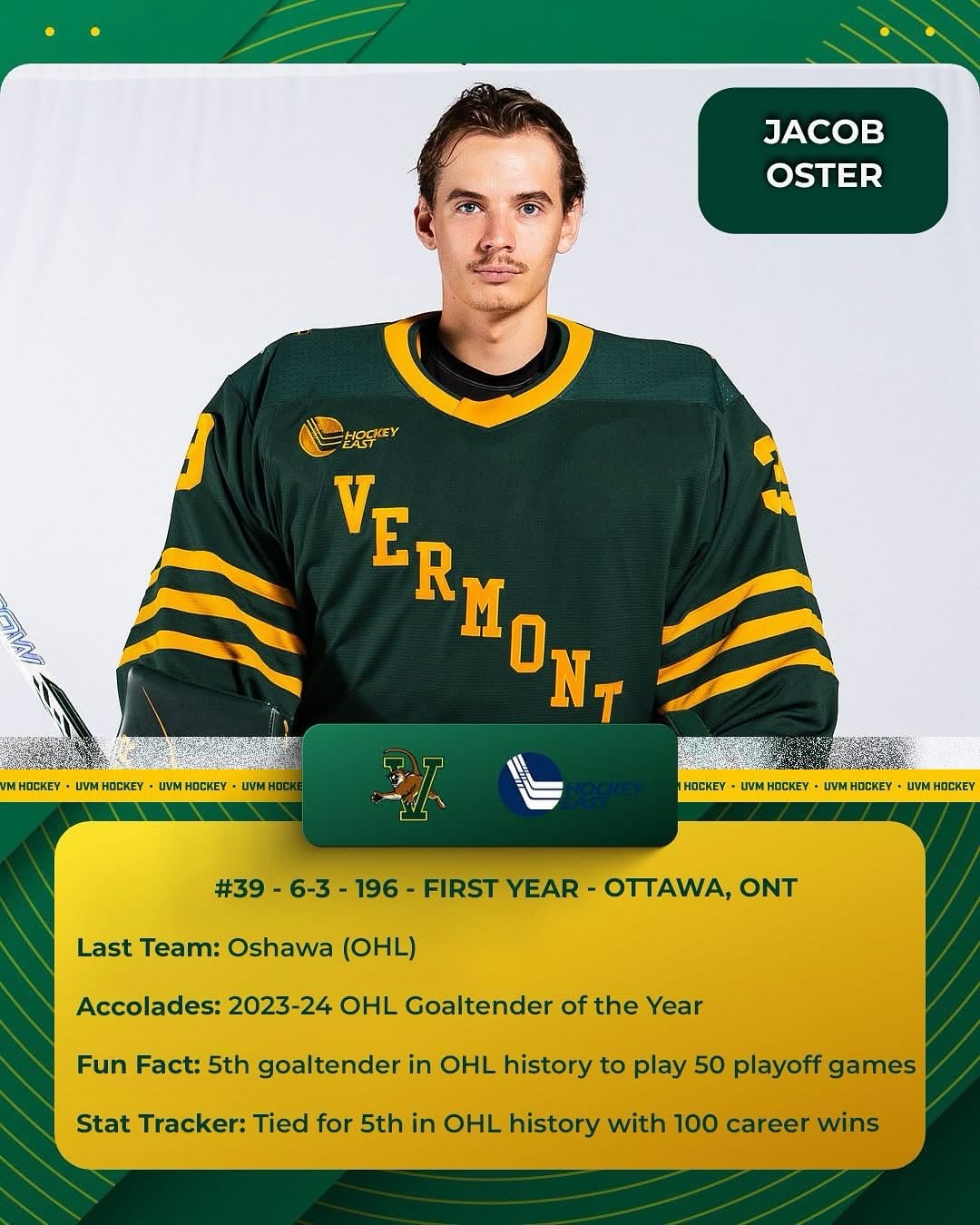 Jacob Oster, Ambassador